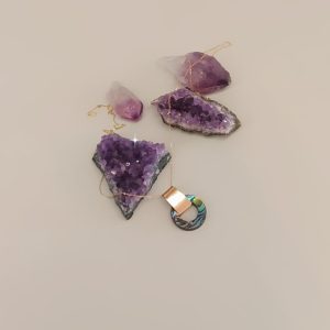 Handmade Solid Gold Abalone Shell Necklace Handmade Solid Gold Abalone Shell Necklace