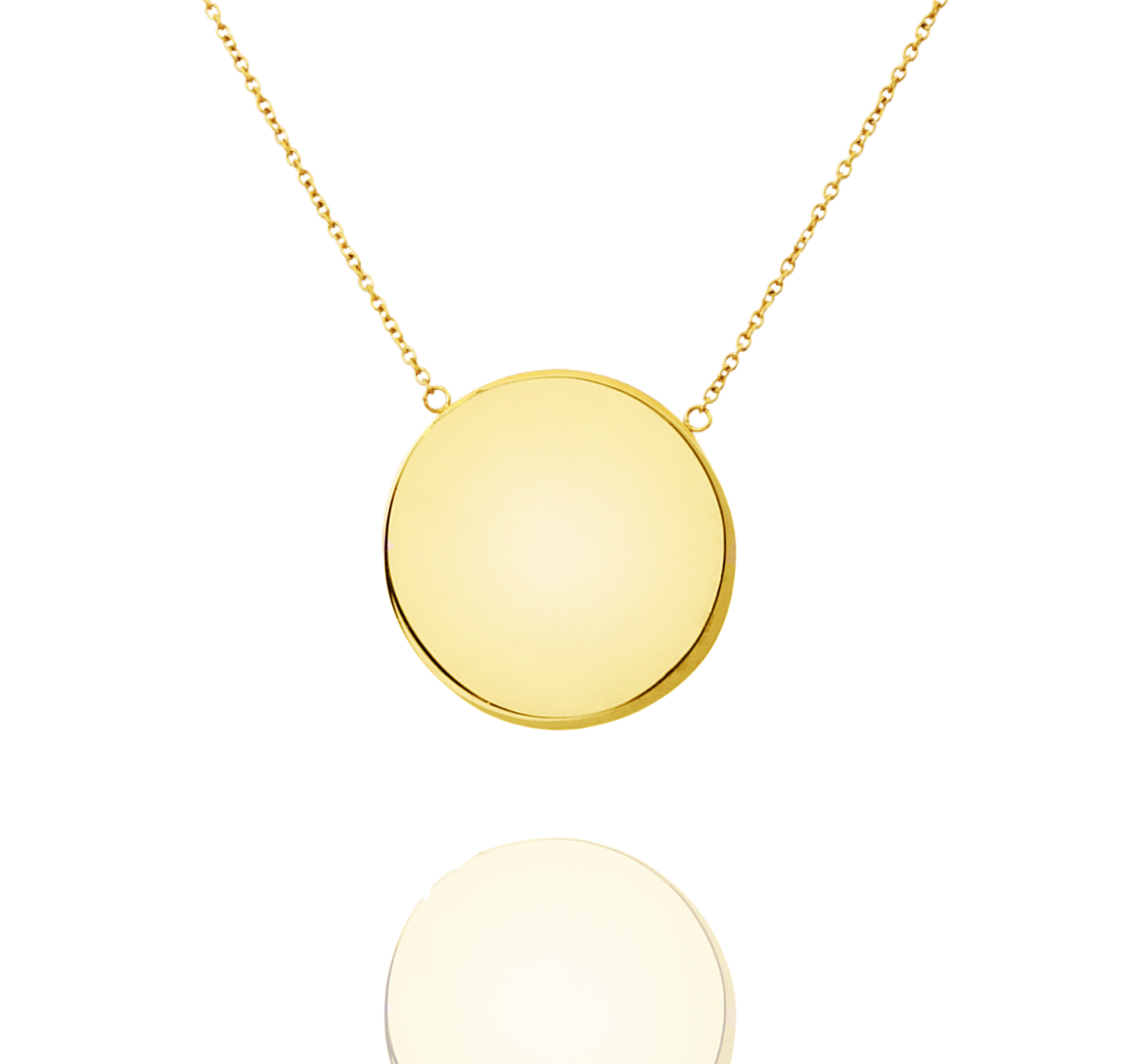 Handmade Solid Gold Necklace, Pendant Necklace with Persian Tiles Art-Inspired Design - Floral Luxury Pendant Jewelry