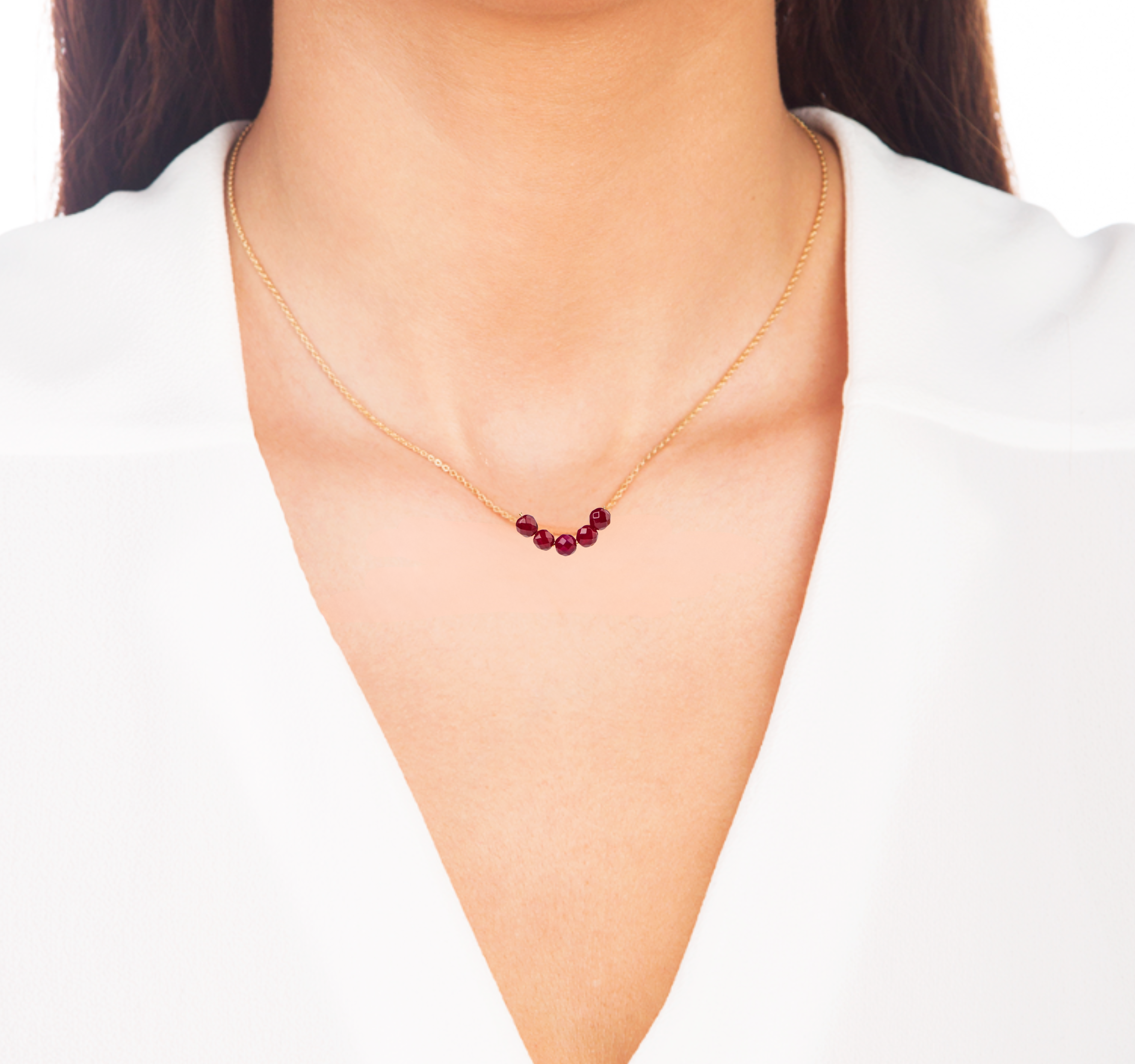 18k solid gold Tourmaline Beaded Chain Necklace, Handmade Tourmaline Beaded Necklace, Tourmaline Choker Charms Necklace 18K Solid Gold