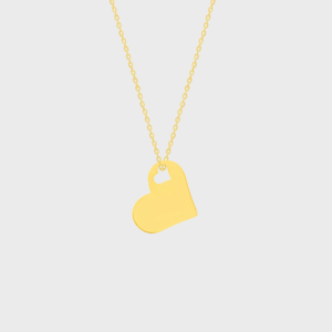Valentine’s 18k Solid Gold Heart Necklace, Handmade Solid Gold Heart Pendant Necklace, Valentine’s Gift for Her Valentine's 18k Solid Gold Heart Necklace, Handmade Solid Gold Heart Pendant Necklace, Valentine's Gift for Her