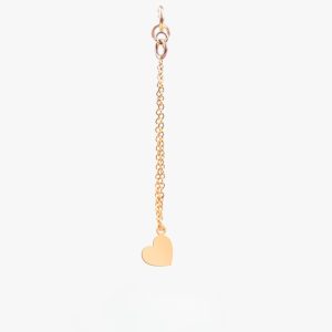 14k Solid Gold Heart Watch Charm, Handmade Elegant Watch Band Accessory, Minimalist Gold Watch Charm