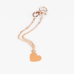 18k Solid Gold Heart Watch Charm, Handmade Elegant Watch Band Accessory, Minimalist Gold Watch Charm