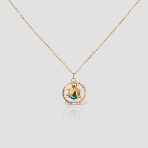 14k solid gold Ladybug Necklace, Handmade Gold Bug Pendnat Necklace, Birthday and Christmas Gift, Nature Inspired Jewelry