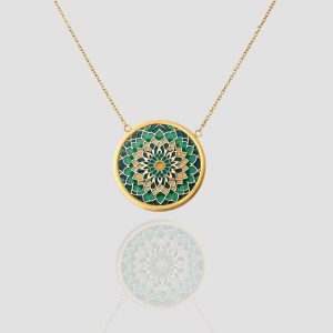 November Birth Flower Necklace, 18K Solid Gold November Chrysanthemum, Personalized Handmade Jewelry, November Birthday gift